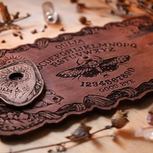 Wooden Ouija Board | Occult game board | Spirit board | Halloween gift | Talking board | Ouija game | Witch Board, Witchcraft, Witchy Gift