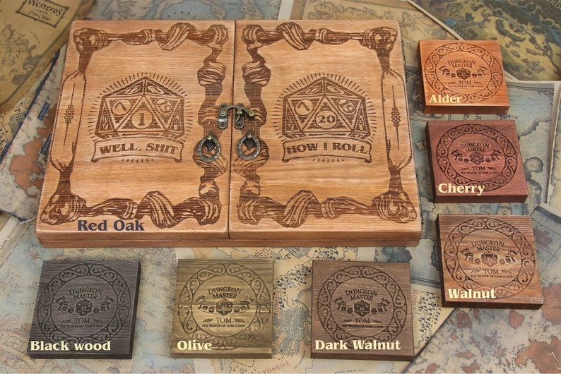 Custom Dungeon Master Screen Wooden RPG screen gift Table top Games Pathfinder DM Gifts DMS 1 image 4