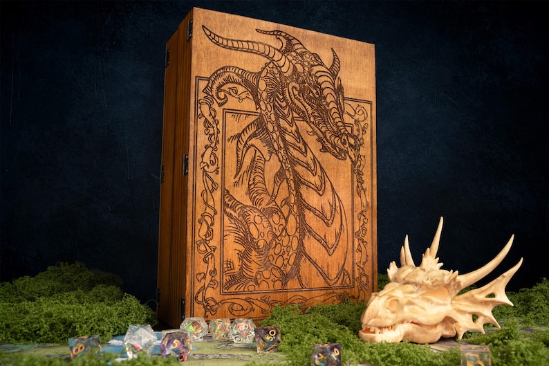 Dungeon Master Screen | Wooden RPG screen gift | dnd gift | Table top Games | Pathfinder | DM Gifts | DTS 1 image 8