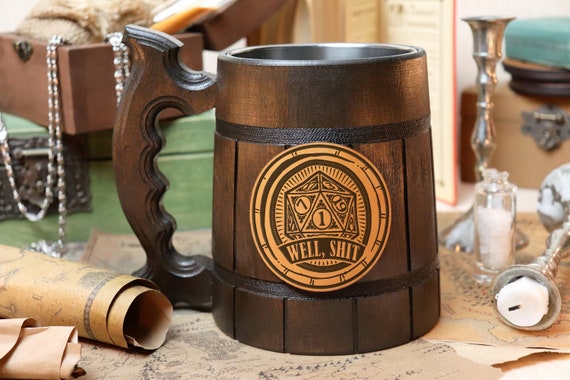 Well shit Mug | DnD Gift | Dungeon Master Gift | DnD Inspired Tabletop Role Playing Gaming Party D&D Tankard Gamer Gift DND8