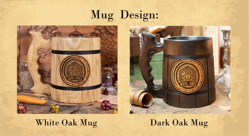 Well shit Mug DnD Gift Dungeon Master Gift DnD Inspired Tabletop Role Playing Gaming Party D&D Tankard Gamer Gift DND8 image 7