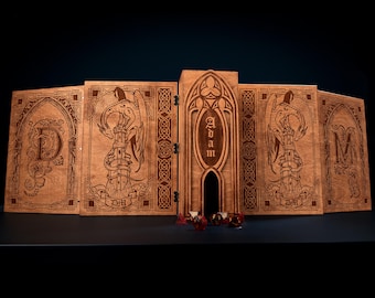 Dungeon Master Screen - RPG DM Screen with Two Way Dice Tower. Foldable D&D and Daggerheart Game Master Gift DTST2