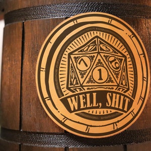 Well shit Mug DnD Gift Dungeon Master Gift DnD Inspired Tabletop Role Playing Gaming Party D&D Tankard Gamer Gift DND8 image 5