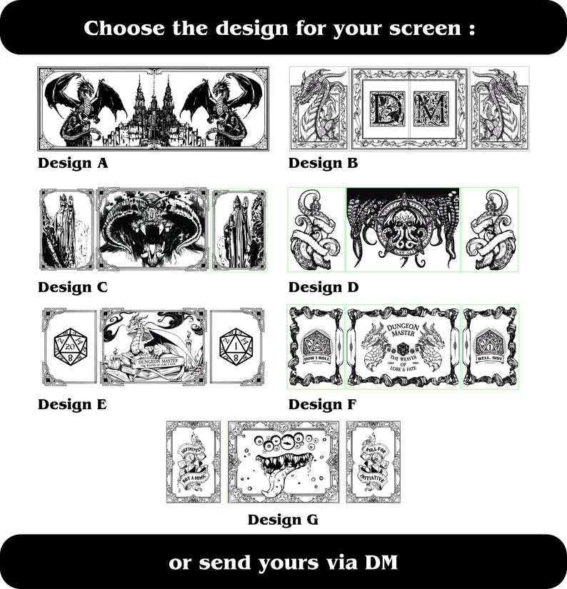 Wooden DM Screen for Tabletop Rpgs | Handmade Dungeon Master Screen for ...