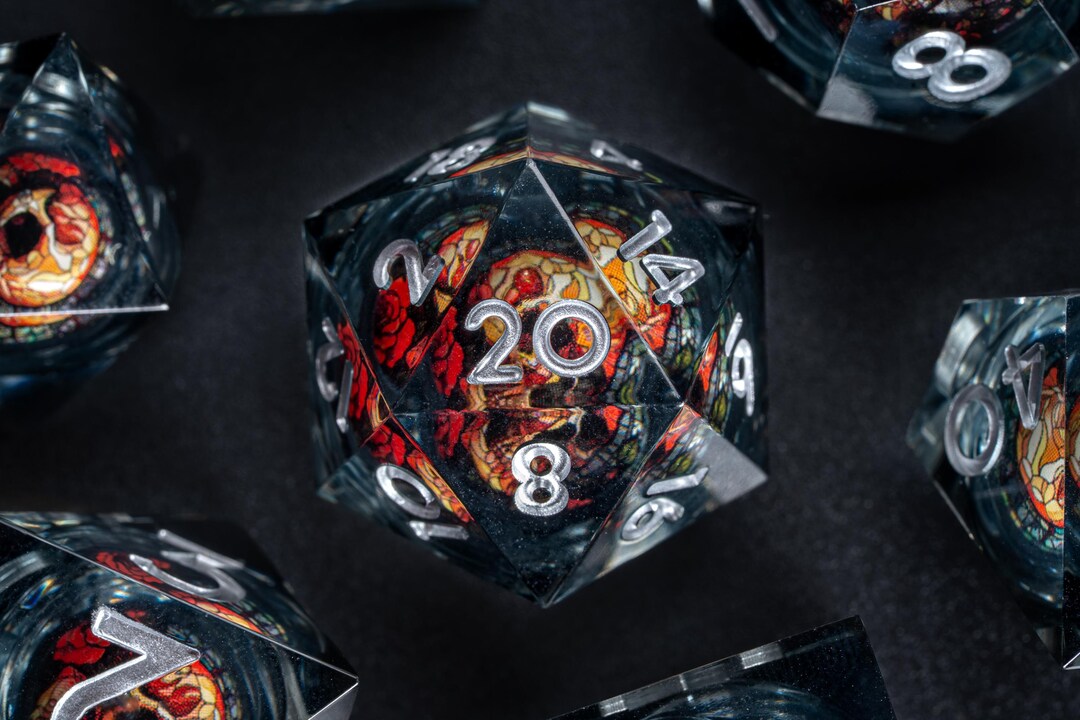 ダークスカル リキッドコア ダイスセット - フロスティなダンジョンズ