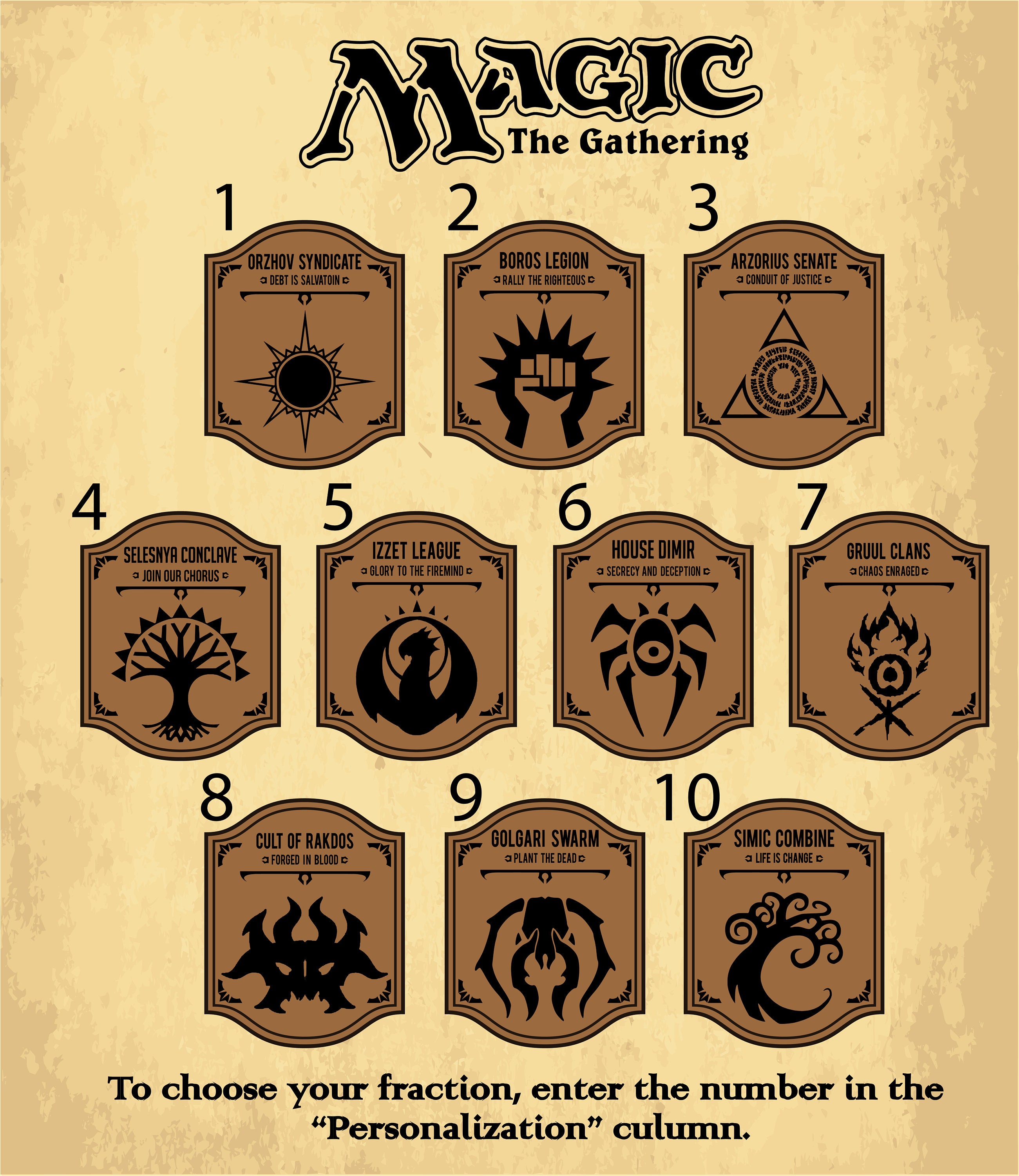 Magic Guild Logos MTG Personalized Mug Magic Cards Player Gift Engraved Beer Stein MTG ...