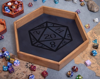 Bandeja para dados de D&D personalizada, tapete para lanzar dados de juegos de rol, juegos de mesa, regalo para jugadores de D&D, dados HT3S