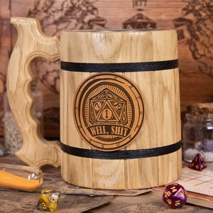 Well shit Mug DnD Gift Dungeon Master Gift DnD Inspired Tabletop Role Playing Gaming Party D&D Tankard Gamer Gift DND8 image 6