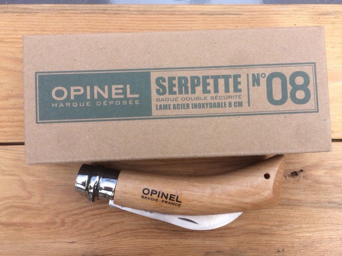 Opinel No.8 Pruning Knife. Savoie France. Ladies Hand Size Etsy Canada