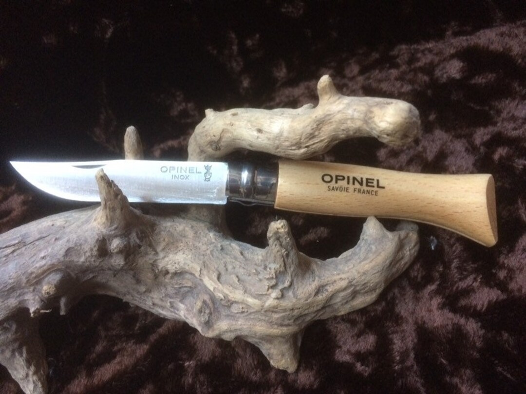 Bague de verrouillage de securite Opinel No.6VRI en acier inoxydable classique manche en hetre Virobloc. Etsy France