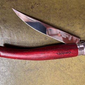Opinel Slim Knife No. 100SL with Padouk Handle 10cm. stainless blade