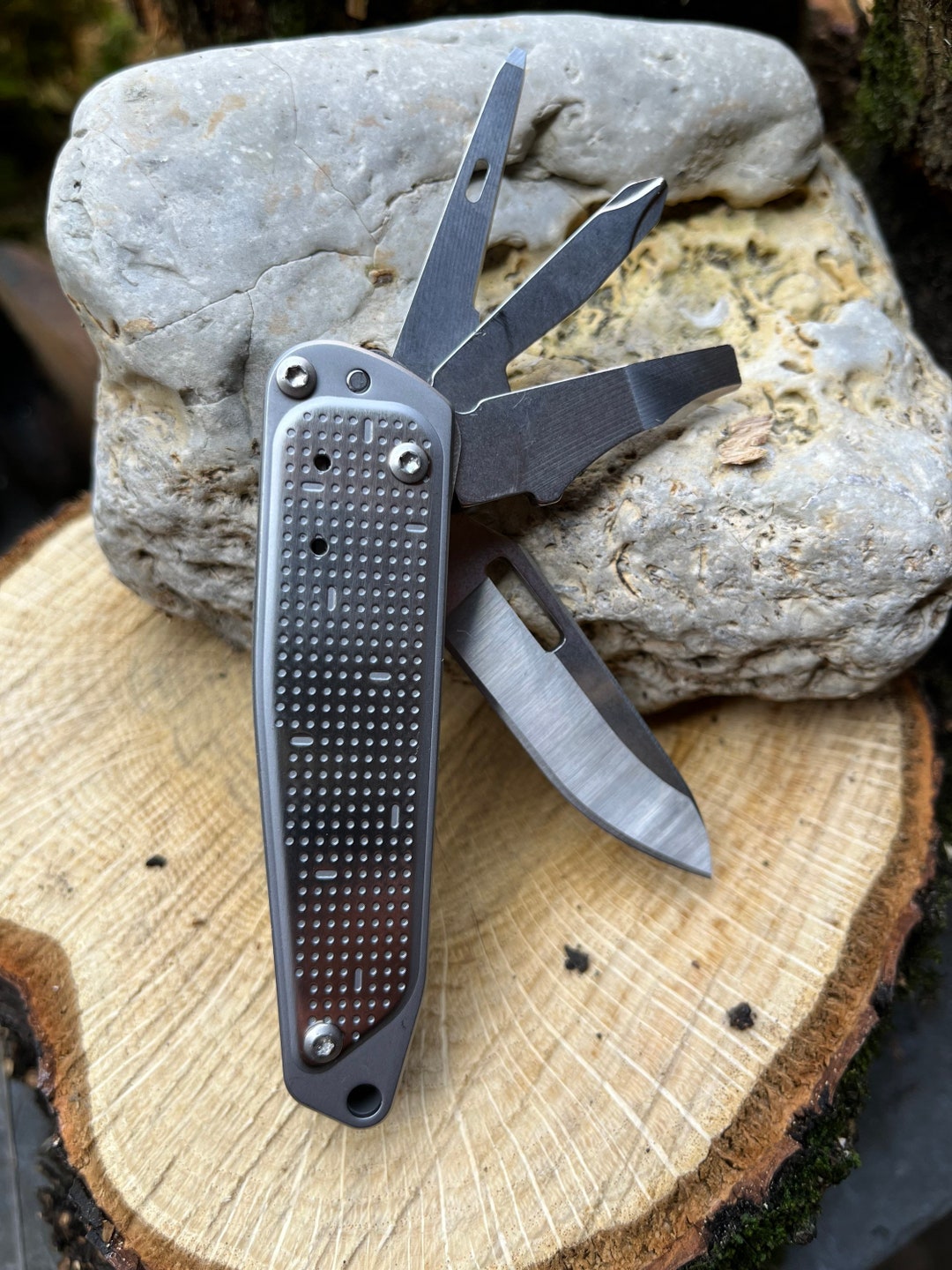 Leatherman Free T2 Bottle Opener Awl420hc Knife Pry Tool Etsy