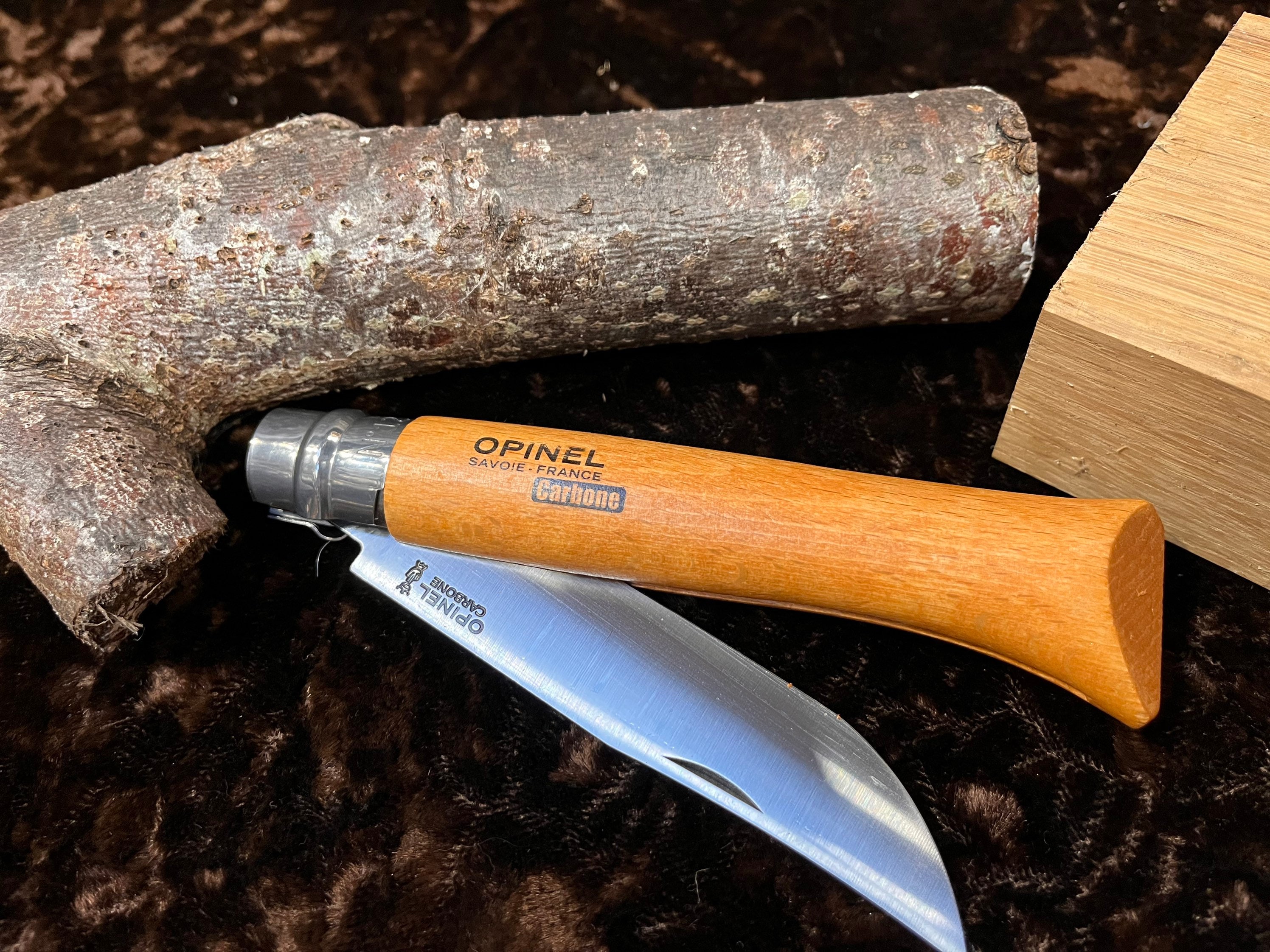 Opinel navaja No. 10 Slim Line, acero inoxidable, Padouk