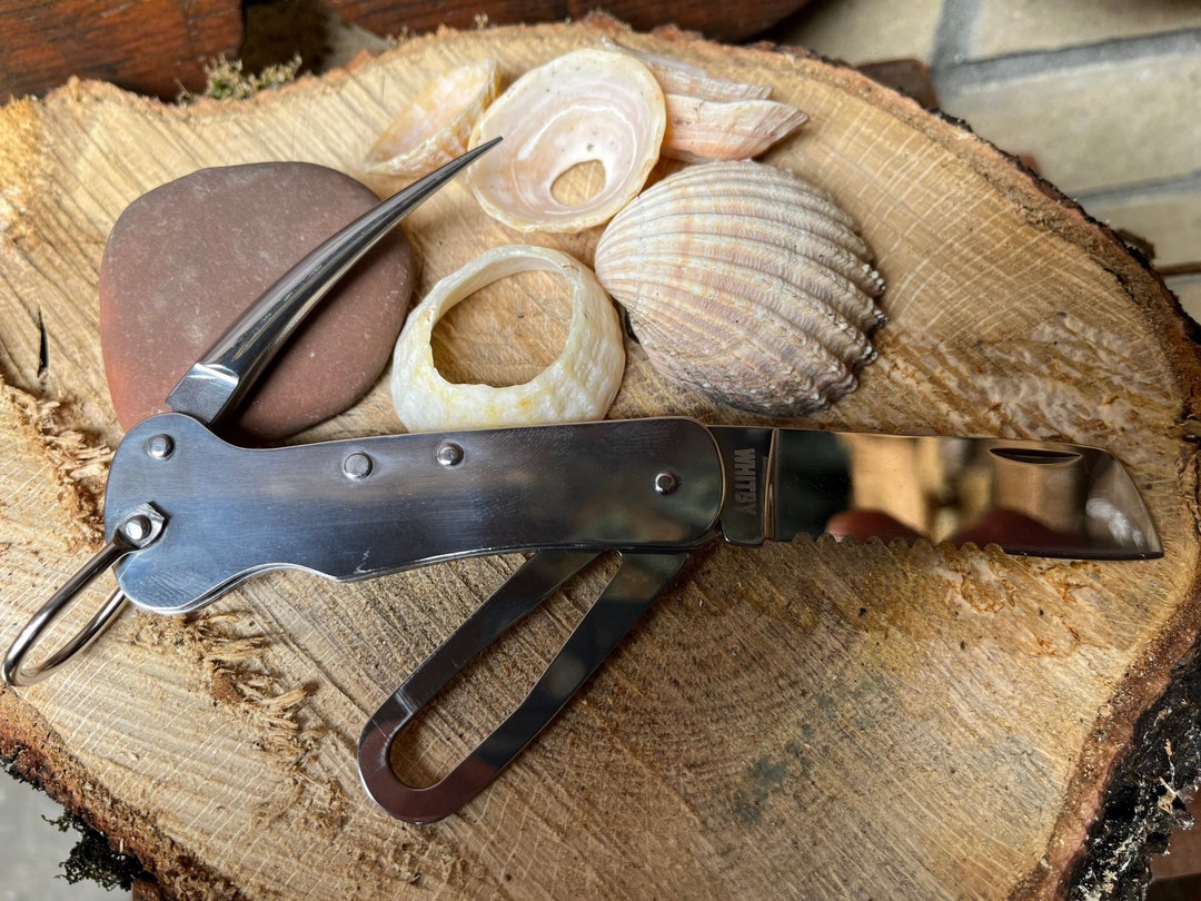 Sailors Pocket Knife 2.75 Stainless Steel Part Serrated Blade. 3.5 Closed Length Etsy