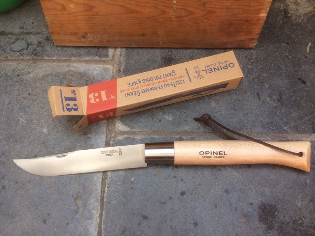 Opinel 13VR Stainless 'giant Knife' Boxed With 22cm. Blade Overall Length  50cm. 