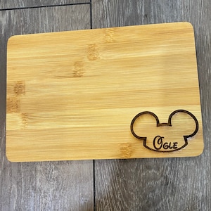 Personalized Disney inspired cheese board - personalized Disney gift set