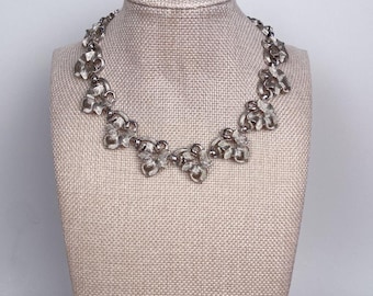 Vintage Puccini-choker zilverkleur