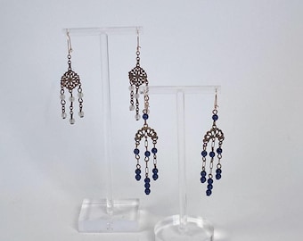 Lote de 2 pares de pendientes colgantes estilo boho.
