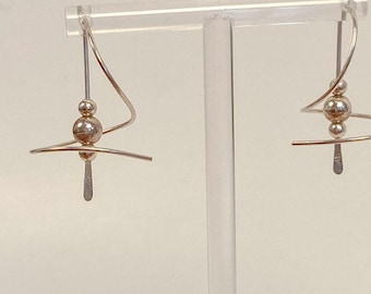 Sterling-oorspiralen, gemerkt ME - Celestial