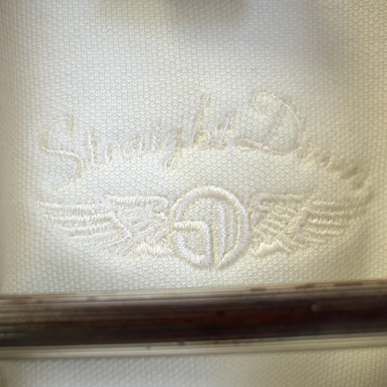 Polo da golf da uomo a maniche lunghe, color crema, taglia L, in misto Tencel. immagine 6