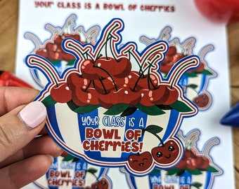 Your Class is a Bowl of Cherries Teacher Appreciation Thank You Tag