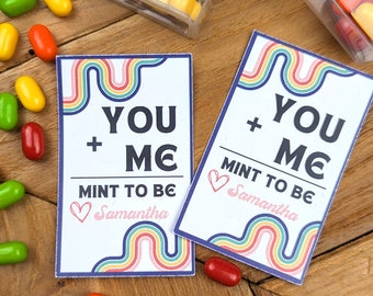 You + Me = Mint to Be, Colorful Mint to Be, Tic Tac Valentine, Tween Valentine