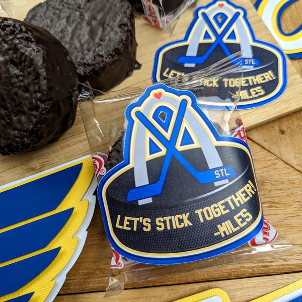 St. Louis Hockey Valentine Sticker