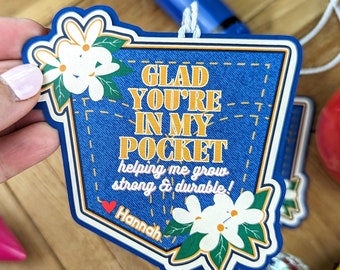 Glad You're In my Pocket Denim Teacher Appreciation Tags