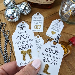 Bachelorette Party Favor Shot Tags, Shower or Wedding Reception Shot Tags image 9