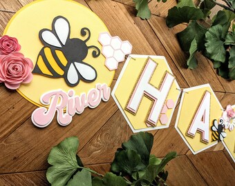 Happy Bee Day Birthday Banner