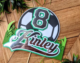 Custom Soccer Cake Topper