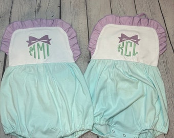 Monogrammed 2 Toned Bubble