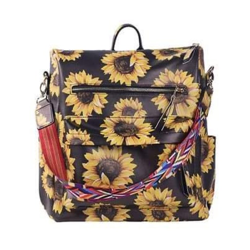 Convertible Vegan SunFlower Backpack