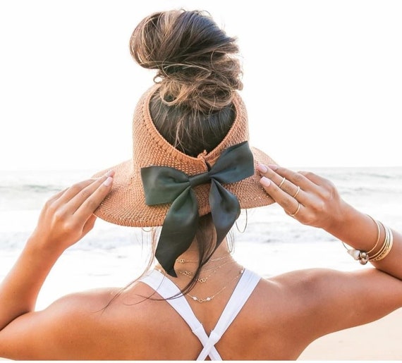 Cabana Ponytail Beach Hat Etsy New Zealand