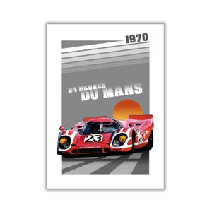 Poster/Print of Porsche 917 | 24 HEURES DU MANS 1970