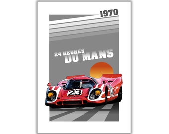 Poster/Print of Porsche 917 | 24 HEURES DU MANS 1970