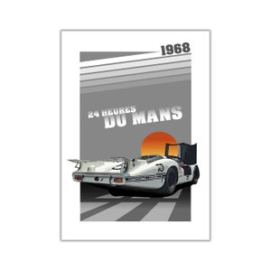 Poster/Print of Porsche 908 Langheck | 24 HEURES DU MANS 1968