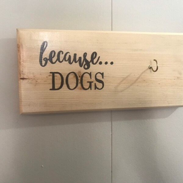 Because Dogs Lint Roller Sign Etsy