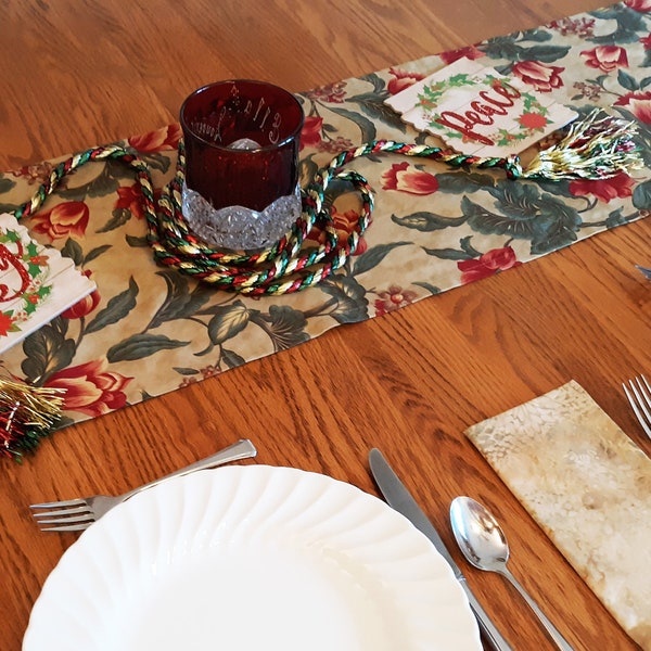 Jacobean Table Runner Etsy