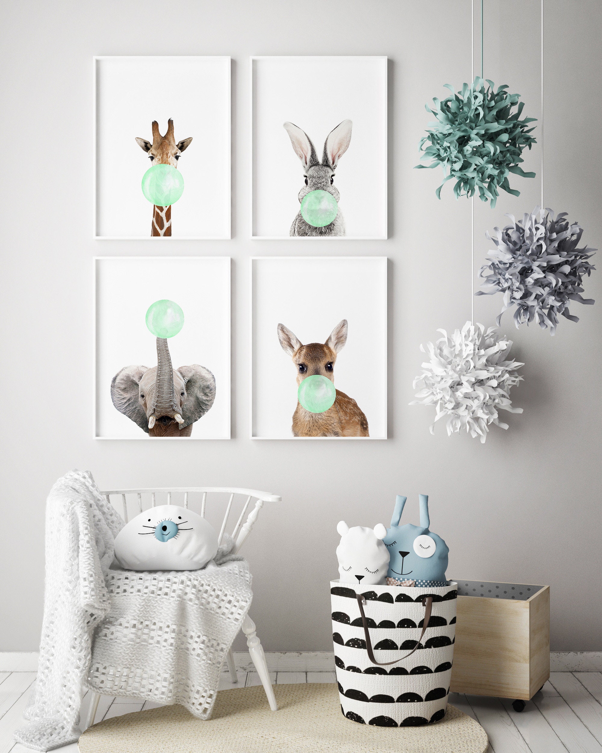 Custom Nursery Animal Print Poster Safari Nursery Decor Etsy