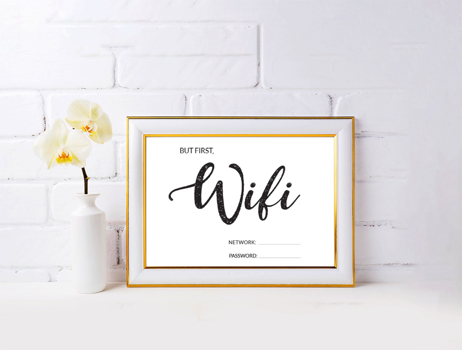 WIFI Sign Printable Wifi Sign Template Home Wifi Network | Etsy