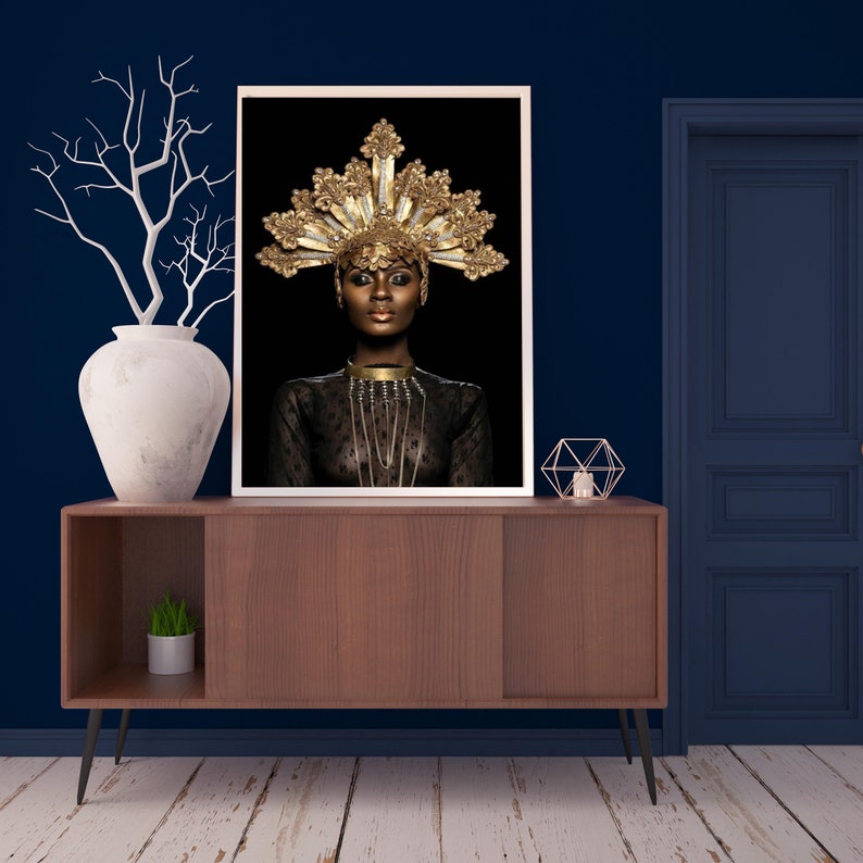 African Princess Poster Set Fashion Wall Art Tribal African - Etsy