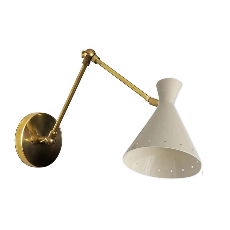 Applique murale italienne articulée design 1950 Etsy