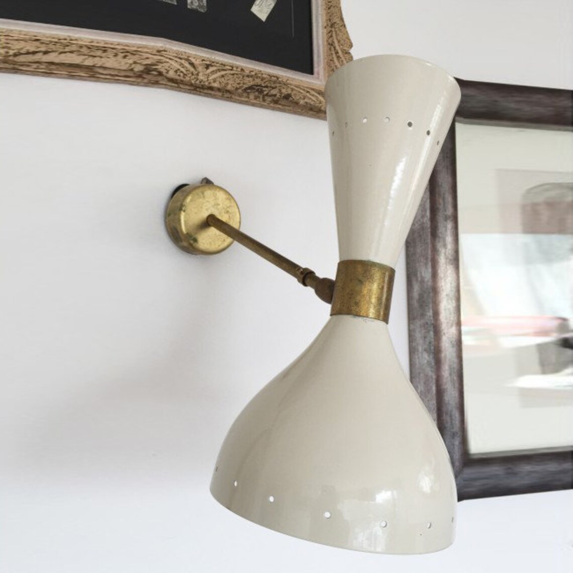 Pair of Design Wall Lamps 1950 to Electrical Standards Europe Etsy