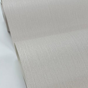 Beige Tan Graue Creme Stria Linien gewebte Gewebe-Textur-einfach strukturierte Tapete 3D-zeitgenössische Tapete Off-weiße Wandbespannung