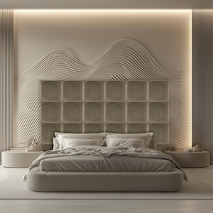 Upholstered Wall Panels, SET of 4, Wall Decor, 3D Wall Panels, Accent Wall Panels, Headboard Panels, Acoustic Panels, Decorative Panels