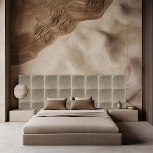 Upholstered Wall Panels, SET of 4, Wall Decor, 3D Wall Panels, Accent Wall Panels, Headboard Panels, Acoustic Panels, Decorative Panels