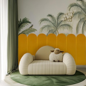 Upholstered Wall Panels, SET of 4, Wall Decor, 3D Wall Panels, Accent Wall Panels, Headboard Panels, Acoustic Panels, Decorative Panels