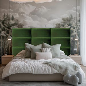 Upholstered Wall Panels, SET of 4, Wall Decor, 3D Wall Panels, Accent Wall Panels, Headboard Panels, Acoustic Panels, Decorative Panels