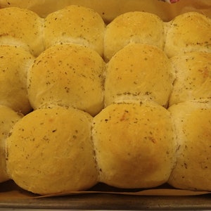 Yeast risen dinner rolls , fully cooked ready to eat yeast Risen dinner rolls